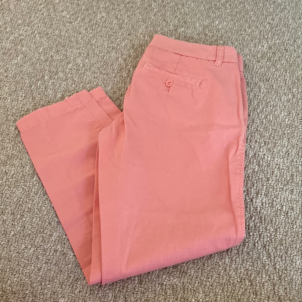 EUC jcrew mango color chinos 00